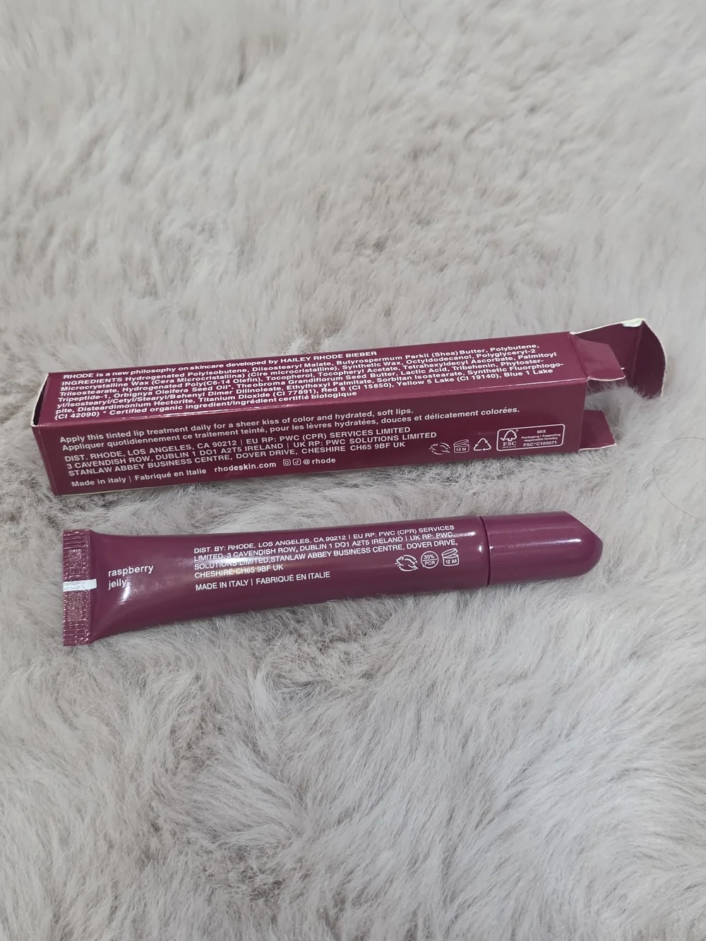 Rhode Scented Peptide Lip Tint – Raspberry Jelly  LIMITED EDITION - New In Box